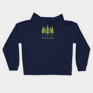 Words Of Wisdom | Back To Nature | Whispering Trees | 70s | Retro Kids Hoodie